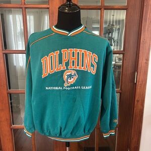 Lee Sport Miami Dolphins Vintage 1980's Sweatshirt Mens XL Embroidered